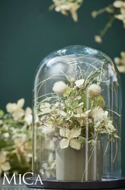 Intratuin Mica Decorations Teller für Glasglocke Hella schwarz D 23,5 cm H 2 cm| Glasglocken