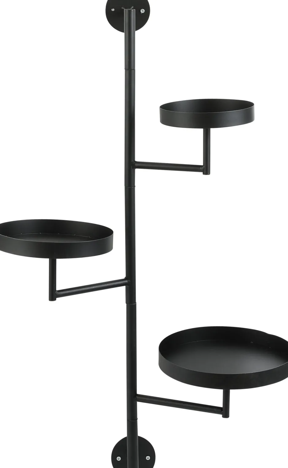 Intratuin Mica Decorations Wand-Pflanzenregal Perry schwarz 30 x 23 x 80 cm| Wandregale & Hakenleisten