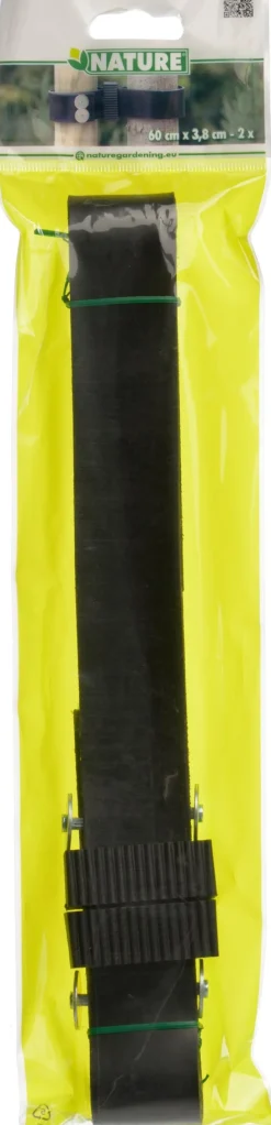 Intratuin Nature Baumbinder Gummi/Canvas 60 x 3,8 cm 2 St.| Rankhilfen|Bindematerial