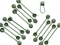 Intratuin Nature Pflanzenklammern grün D 15 mm 15 St.| Rankhilfen|Bindematerial