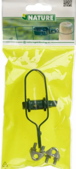 Intratuin Nature Spanndraht-Set mit 2 Drahtklemmen kunststoffummantelt grün| Spanndraht|Rankhilfen