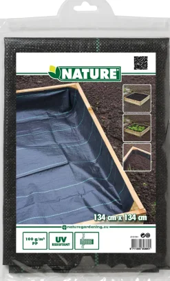 Intratuin Nature Unkrautvlies 1,34 x 1,34 m 100 g/m2 zwart| Vlies & Folien