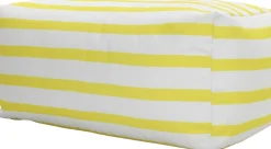 Intratuin Overseas Hocker gelb / weiß 70 x 45 x 35 cm| Hocker|Hocker