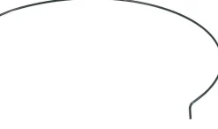 Intratuin Peacock Stützring halbrund grün  64 x 64 x 22 cm| Rankhilfen|Pflanzenstützen