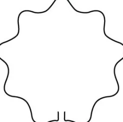 Intratuin Peacock Stützring Kreis Wellenform D 34 cm| Rankhilfen|Pflanzenstützen