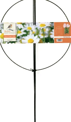 Intratuin Peacock Stützring mit 3 Stäben grün D 45 H 100 cm| Rankhilfen|Pflanzenstützen