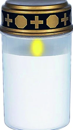 Intratuin Peha Magic LED Grablicht Kerze weiß D 7,5 H 13 cm| Grablichter