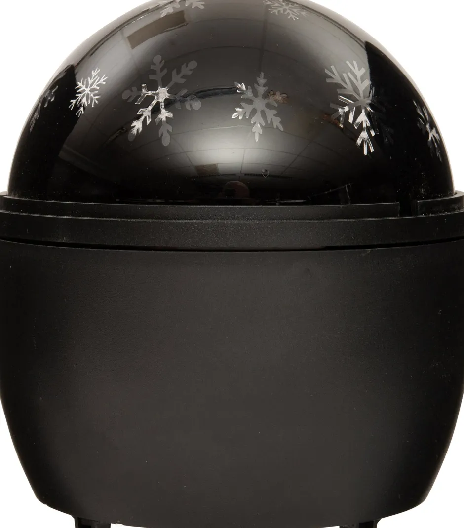 Intratuin Projektor Schneeflocke mit LED Beleuchtung warmweiss D 12 H 13 cm| Projektoren