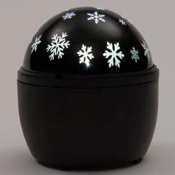 Intratuin Projektor Schneeflocke mit LED Beleuchtung warmweiss D 12 H 13 cm| Projektoren