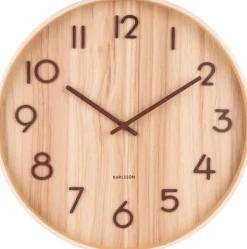 Intratuin PT Living Wanduhr Pure natur D 40 H 4,5 cm| Uhren