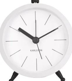 Intratuin PT Living Wecker Button weiß D 9 H 10,5 cm| Uhren