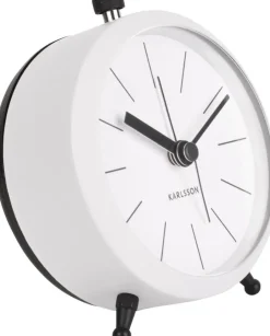 Intratuin PT Living Wecker Button weiß D 9 H 10,5 cm| Uhren