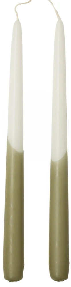 Intratuin Rustik Lys Stabkerzen Dip grün 8 Std. 2 St.| Stabkerzen