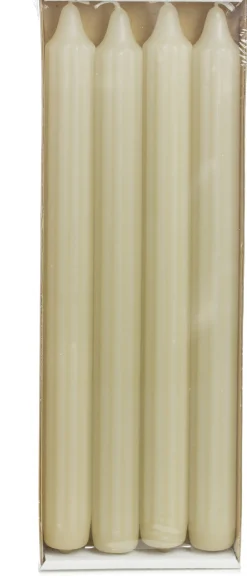 Intratuin Rustik Lys Stabkerzen Groov creme 9 Std. 4 St.| Stabkerzen