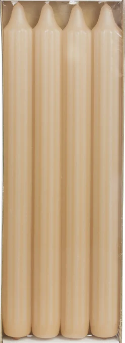 Intratuin Rustik Lys Stabkerzen Groov orange 9 Std. 4 St.| Stabkerzen