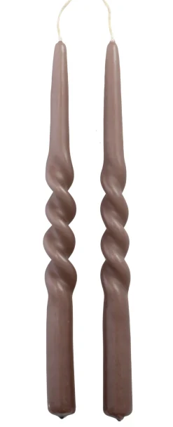 Intratuin Rustik Lys Stabkerzen Swirl lila 8,5 Std. 2 St.| Stabkerzen