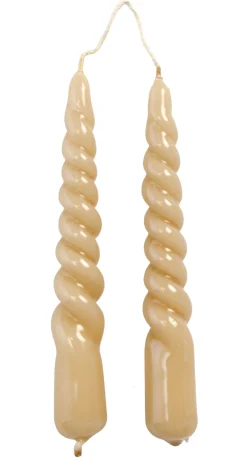 Intratuin Rustik Lys Stabkerzen Swirl mini rosa 4 Std. 2 St.| Stabkerzen