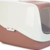 Intratuin Savic Katzentoilette Nestor rosa /weiß 56 x 39 x 39 cm| Katzentoiletten & Zubehör