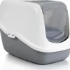 Intratuin Savic Katzentoilette Nestor grau/weiß 56 x 39 x 39 cm| Katzentoiletten & Zubehör