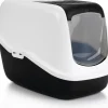 Intratuin Savic Katzentoilette Nestor schwarz/weiß 56 x 39 x 39 cm| Katzentoiletten & Zubehör