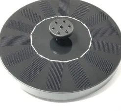 Intratuin Schwimmender Solar-Springbrunnen schwarz D 16 H 5 cm| Gartenbrunnen & Wasserspiele