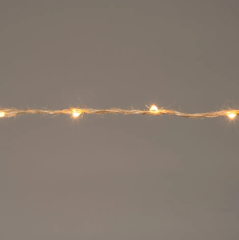 Intratuin Seil-Lichterkette kupfer 2 m mit 40 LEDs klassisch warm| Mini- & Drahtlichterketten