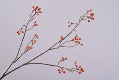 Intratuin Silk-ka Kunstzweig mit Beeren orange 94 cm| Künstliche Deko-Zweige