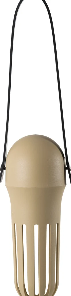 Intratuin Singing Friend Erdnuss-Futtersilo Max beige D 8 H 21 cm| Gartenvögel|Vogelfutterhäuser