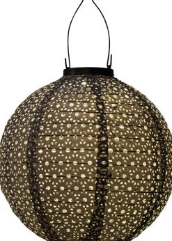 Intratuin Solarleuchte Marrakesh grau D 25,5 H 25,5 cm| Solar Gartenleuchten|Außenleuchten Hängend