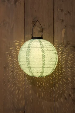 Intratuin Solarleuchte Marrakesh grün D 25,5 H 25,5 cm| Solar Gartenleuchten