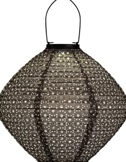 Intratuin Solarleuchte Marrakesh grau D 29 H 25 cm| Solar Gartenleuchten|Außenleuchten Hängend