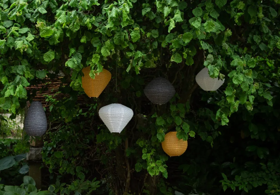 Intratuin Solarleuchte Marrakesh grau D 20 H 29 cm| Solar Gartenleuchten|Außenleuchten Hängend