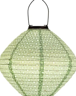 Intratuin Solarleuchte Marrakesh grün D 25 H 29 cm| Außenleuchten Hängend|Solar Gartenleuchten