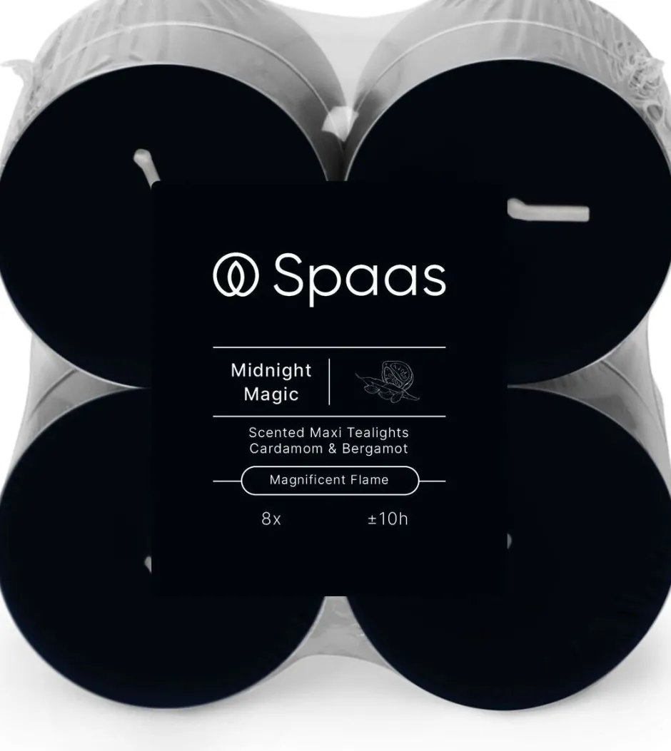 Intratuin Spaas Duftkerze Essential collection Midnight Magic blau 10 Std. D 6 H 2,1 cm 8 St.| Teelichter|Duftkerzen