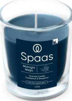 Intratuin Spaas Duftkerze Essential Collection Midnight Magic blau 25 Stunden D 7,3 H 8,3 cm| Kerzen Im Glas|Duftkerzen