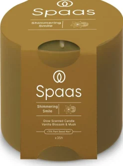 Intratuin Spaas Duftkerze Essential collection Shimmering Smile beige 55 Std. D 10 H 10 cm| Kerzen Im Glas|Duftkerzen