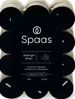 Intratuin Spaas Duftkerze Essential Collection Midnight Magic blau 4,5 Stunden D 3,5 H 1,6 cm 24 St.| Teelichter|Duftkerzen