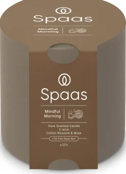 Intratuin Spaas Duftkerze Essential collection Mindful Morning taupe 55 Std. D 10 H 10 cm| Kerzen Im Glas|Duftkerzen