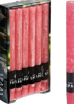 Intratuin Spaas Stabkerzen Rustic hellrosa H 25 cm 12 St.| Stabkerzen