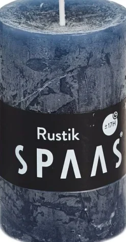 Intratuin Spaas Stumpenkerze Rustic petrolblau D 4,8 cm H 8 cm| Stumpenkerzen