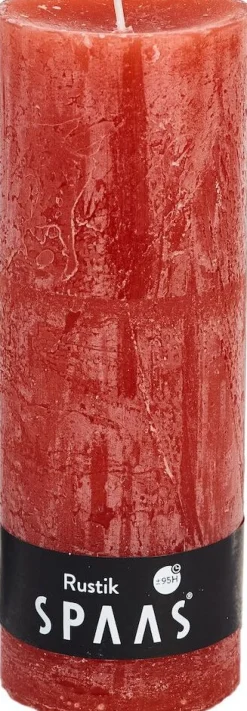 Intratuin Spaas Stumpenkerze Rustic orange D 6,8 cm H 19 cm| Stumpenkerzen