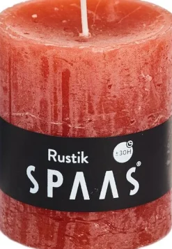 Intratuin Spaas Stumpenkerze Rustic orange D 7 cm H 8 cm| Stumpenkerzen