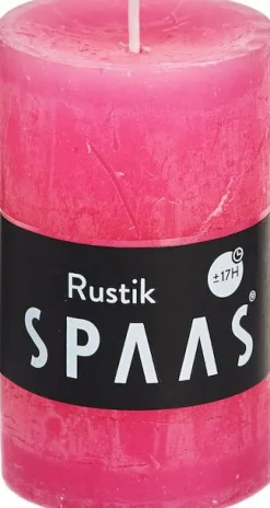 Intratuin Spaas Stumpenkerze Rustic pink D 4,8 cm H 8 cm| Stumpenkerzen