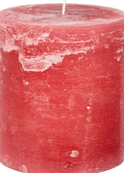 Intratuin Spaas Stumpenkerze Rustic rot D 13,2 cm H 15 cm| Stumpenkerzen