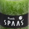 Intratuin Spaas Stumpenkerze Rustic olivgrün D 7 cm H 8 cm| Stumpenkerzen