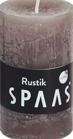 Intratuin Spaas Stumpenkerze Rustic taupe D 4,8 cm H 8 cm| Stumpenkerzen