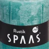 Intratuin Spaas Stumpenkerze Rustic türkis D 10 cm H 10 cm| Stumpenkerzen