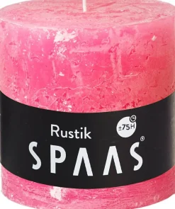 Intratuin Spaas Stumpenkerze Rustic pink D 10 cm H 10 cm| Stumpenkerzen