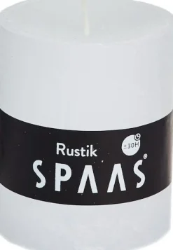 Intratuin Spaas Stumpenkerze Rustic weiß D 7 cm H 8 cm| Stumpenkerzen