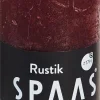 Intratuin Spaas Stumpenkerze Rustic weinrot D 4,8 cm H 8 cm| Stumpenkerzen